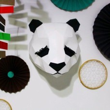 Panda em papel 3d