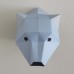 Cabeça urso em papel 3d