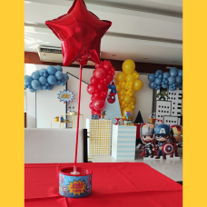 Centro de mesa - tubolata com pega balao