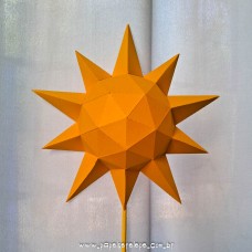 Topo de bolo sol lowpoly