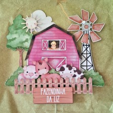 Topo de Bolo fazendinha